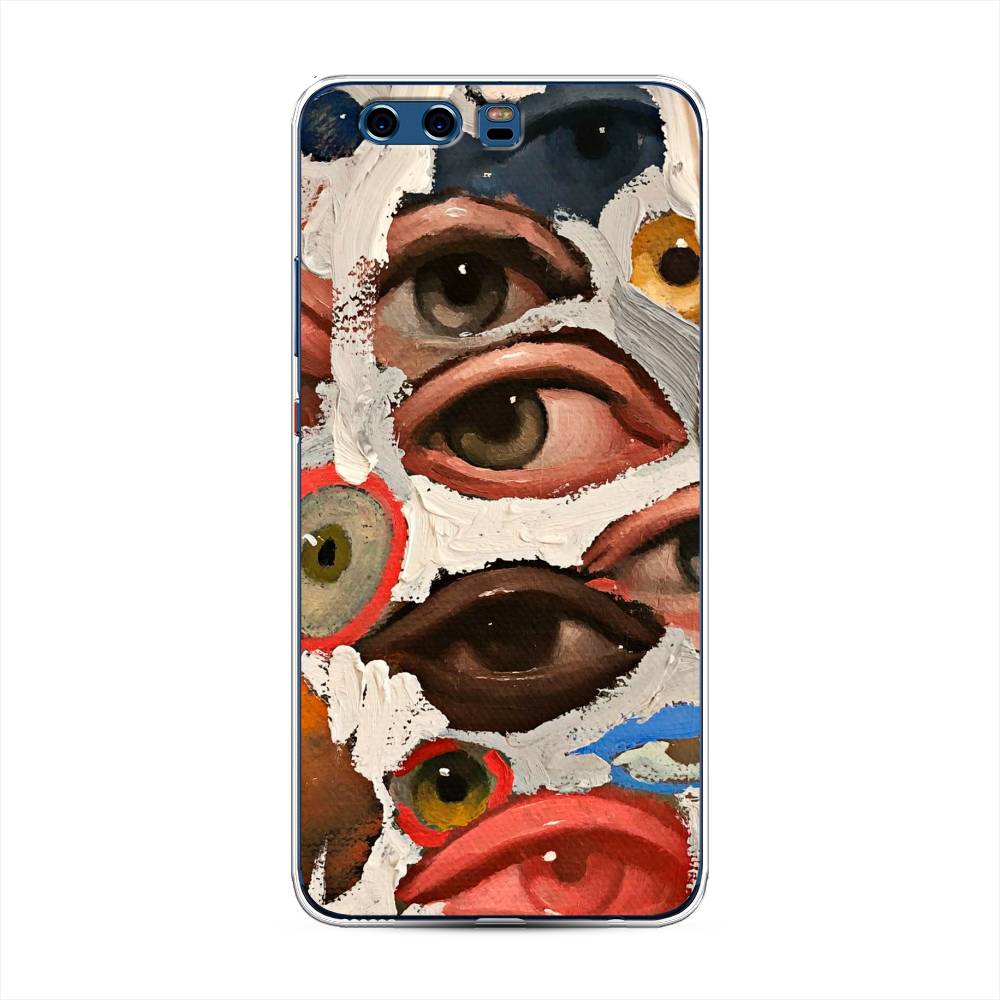 

Чехол Awog на Huawei P10 Plus "Глаза масляная живопись", Разноцветный, 62350-7