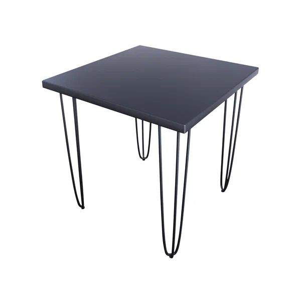 

Стол кухонный Solarius Loft металл-дерево 70x70х75, антрацит с черными ножками-шпильками, Loft металл-дерево 70x70х75