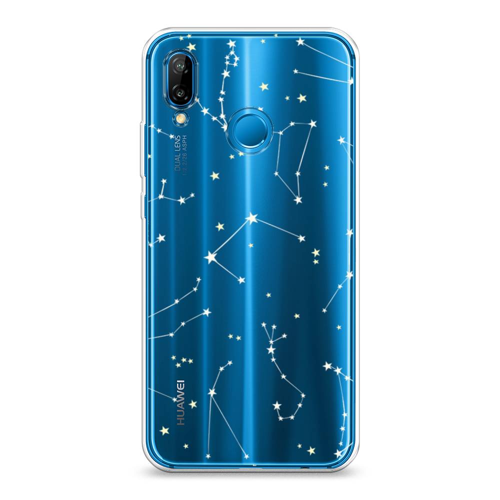 

Чехол Awog "Созвездия" для Huawei Nova 3E, Прозрачный;серый;бежевый, 65650-7