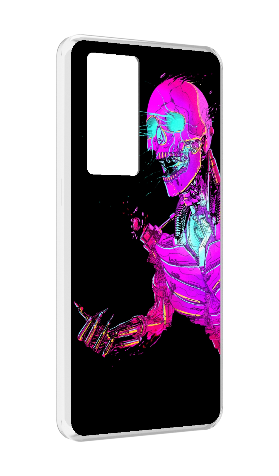 

Чехол MyPads скелет-робот-фиолетовый для Realme GT Master Explorer Edition, Прозрачный, Tocco