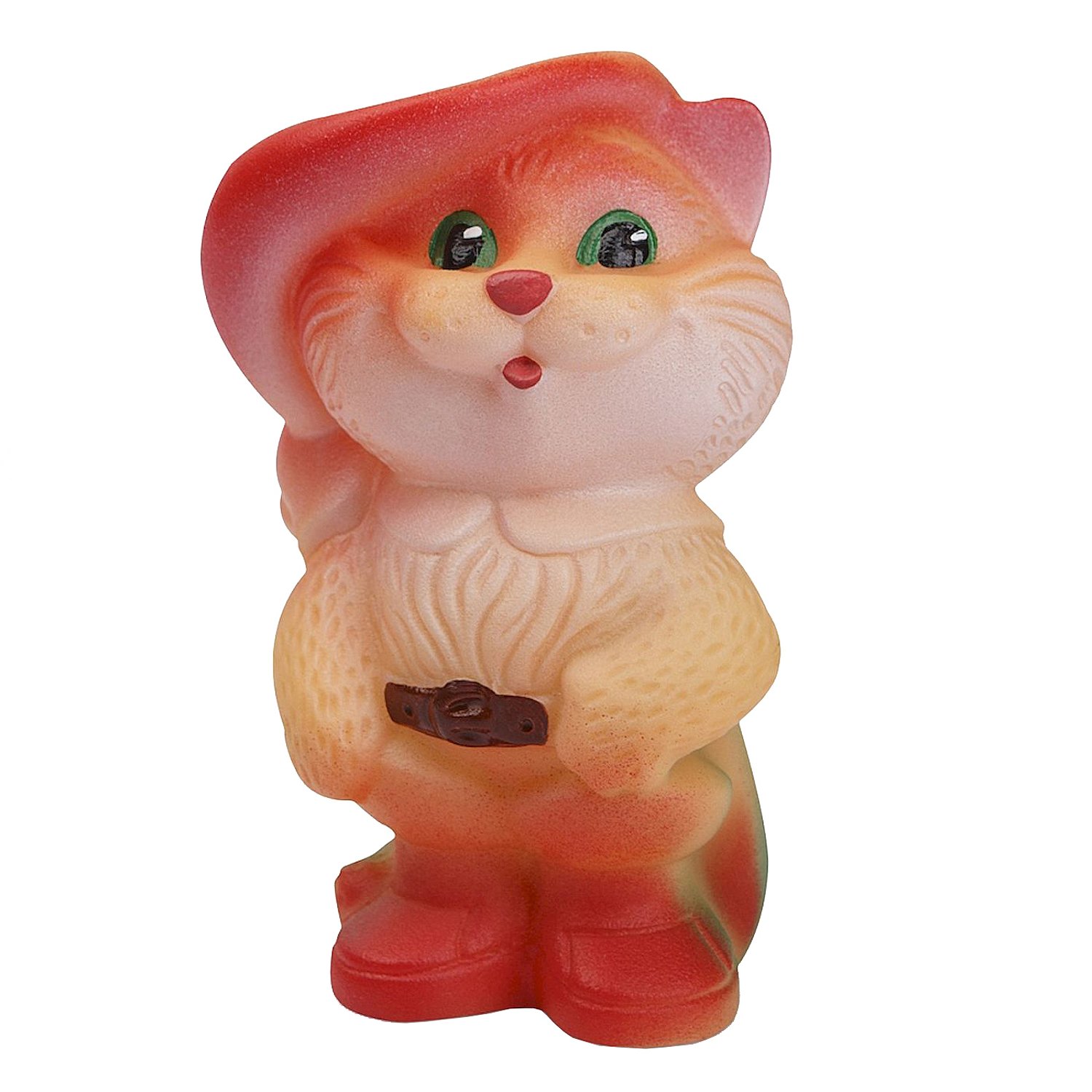 

Игрушка для купания Огонек Кот в сапогах С432, Оранжевый