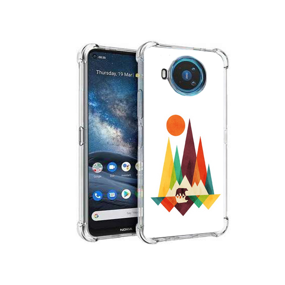

Чехол MyPads Tocco для Nokia X100 нарисованные горы с медведем (PT227057.109.506), Прозрачный, Tocco