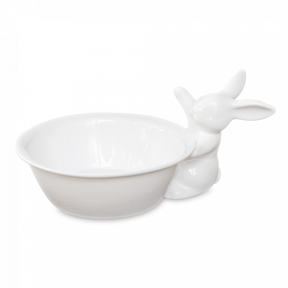 

Салатник Claystreet Кролик, фарфор, 16 см, белый, 1 шт, Кролик