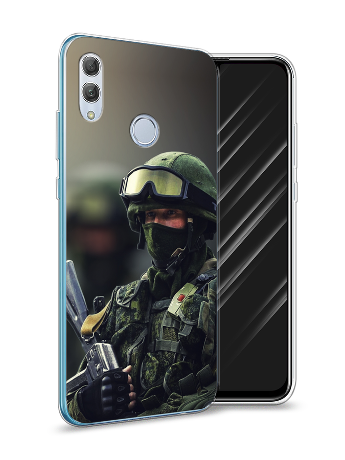 

Чехол Awog на Honor 10 Lite "Солдат", Зеленый;серый, 67550-5