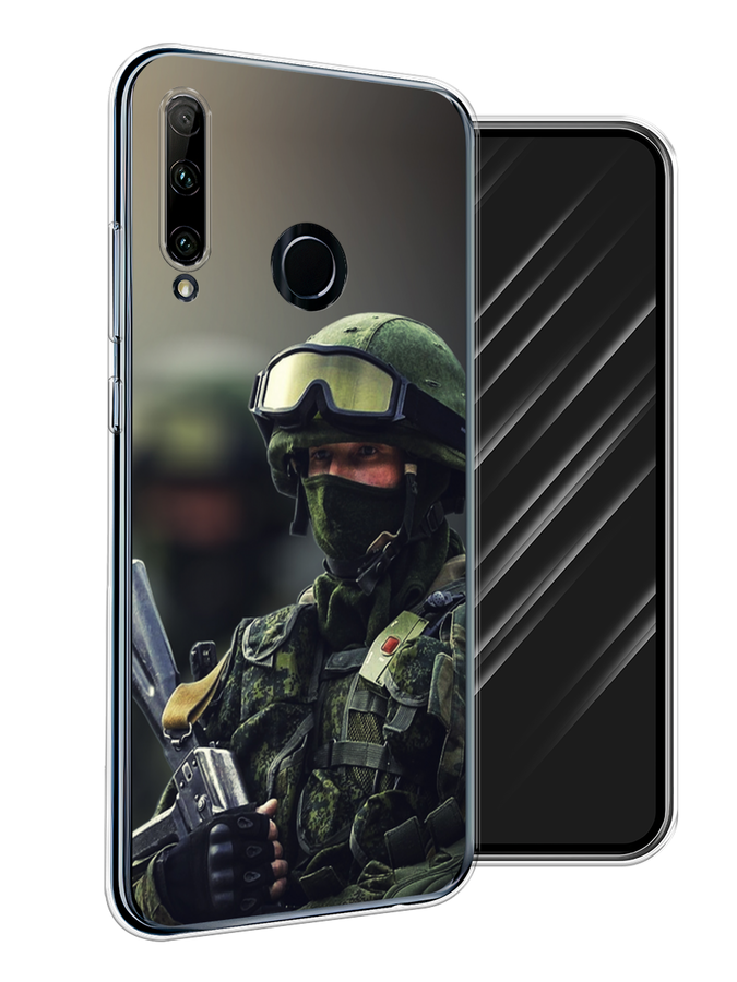 

Чехол Awog на Honor 20 Lite 2019 "Солдат", Зеленый;серый, 68950-5
