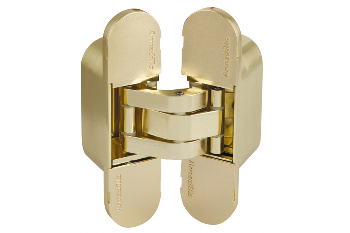 Петля дверная скрытой установки Armadillo Architect 3D-ACH 60 SG матовое золото лев. 60кгг