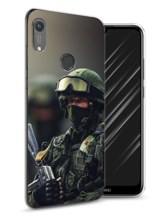 

Чехол Awog на Honor 8A (8A Pro/Prime) "Солдат", Зеленый;серый, 68750-5