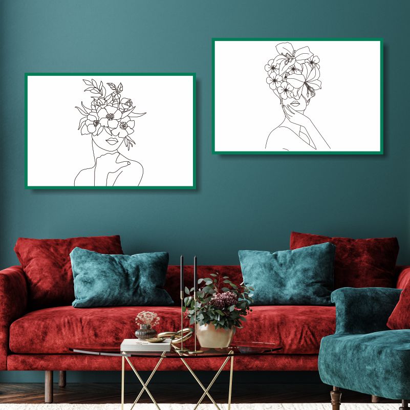 

Набор постеров ПолиЦентр на холсте из 2 шт Две Девушки 70х50 см, Наборх2ДвеДевушкиЧБАбстракцияГоризТип2