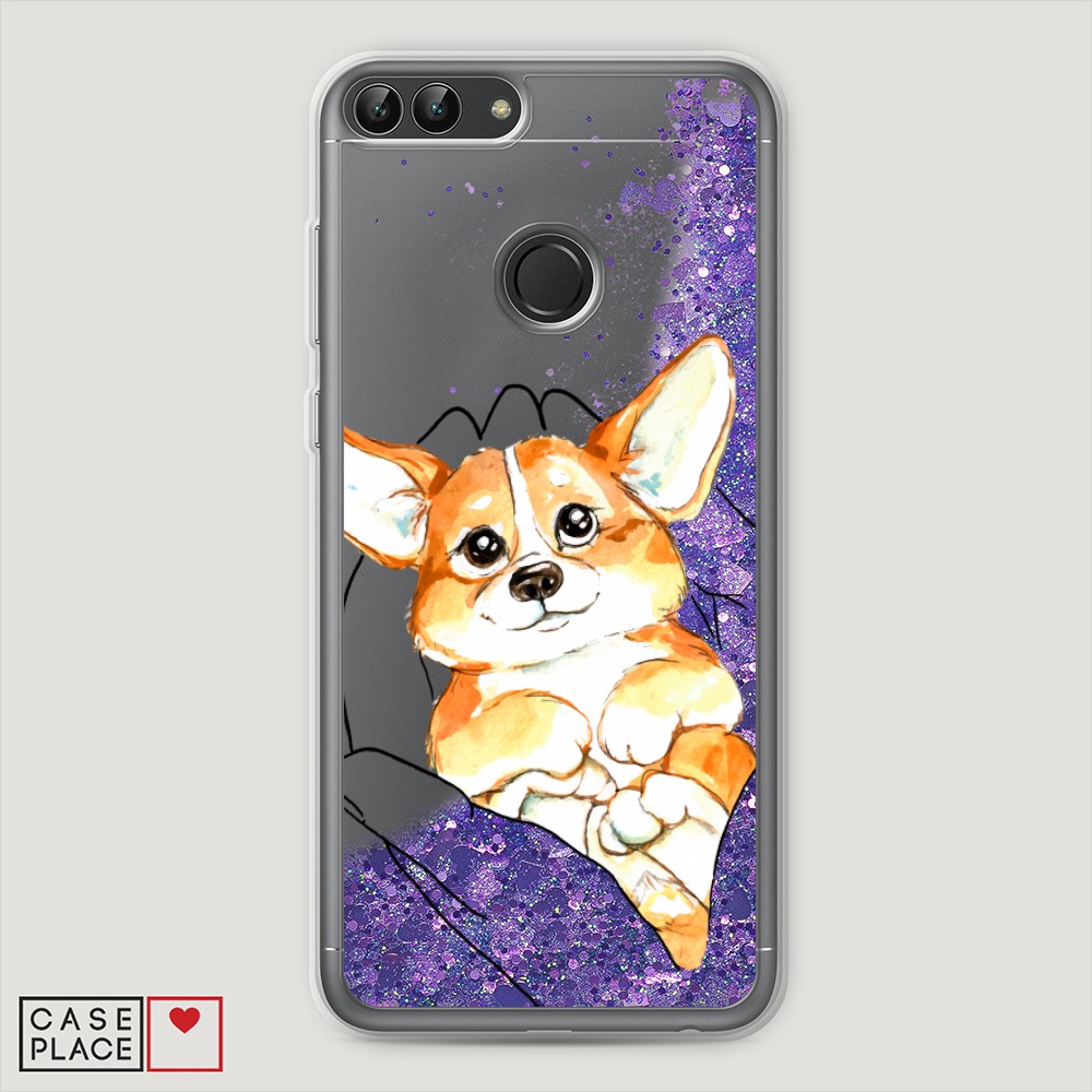 

Чехол Awog на Huawei P Smart "Корги в ладошках", Разноцветный, 64092-1
