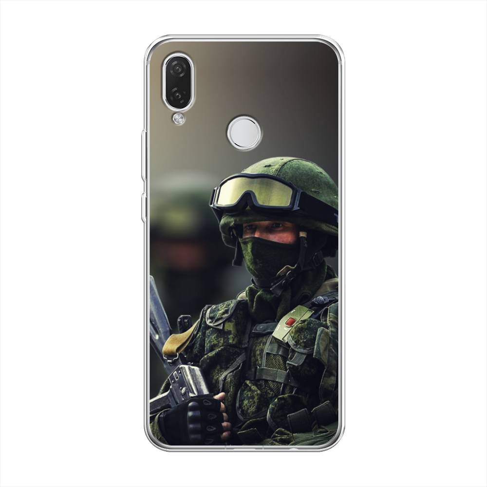 

Чехол Awog на Huawei Nova 3i "Солдат", Зеленый;серый, 68350-5