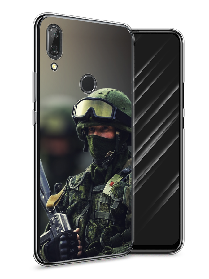 

Чехол Awog на Huawei P Smart Z "Солдат", Зеленый;серый, 69450-5