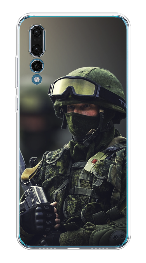 

Чехол Awog на Huawei P20 Pro "Солдат", Зеленый;серый, 65050-5
