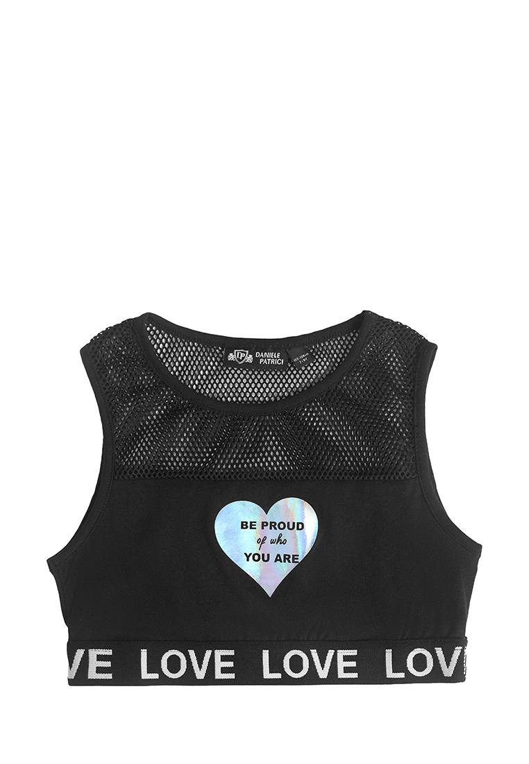 Топ детский Daniele Patrici SS23C80201228, черный, 128