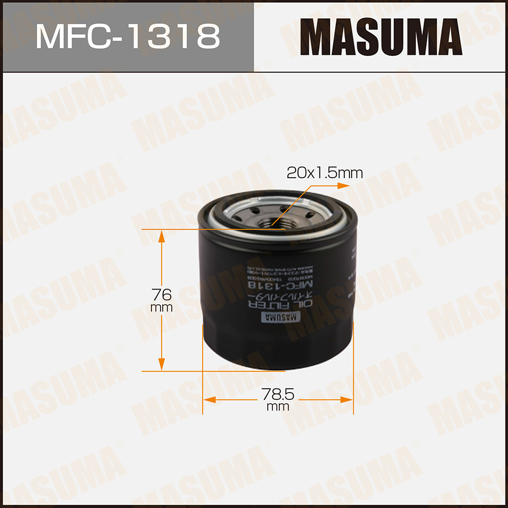 

Фильтр Масляный Mazda 323 Masuma Mfc-1318 Masuma арт. MFC-1318