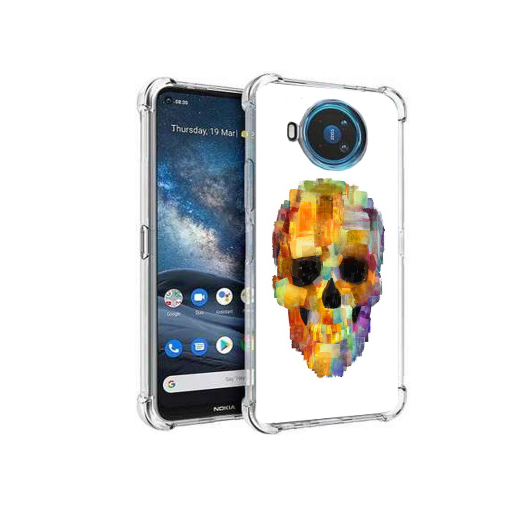 

Чехол MyPads Tocco для Nokia X100 нарисованный череп (PT227057.109.516), Прозрачный, Tocco