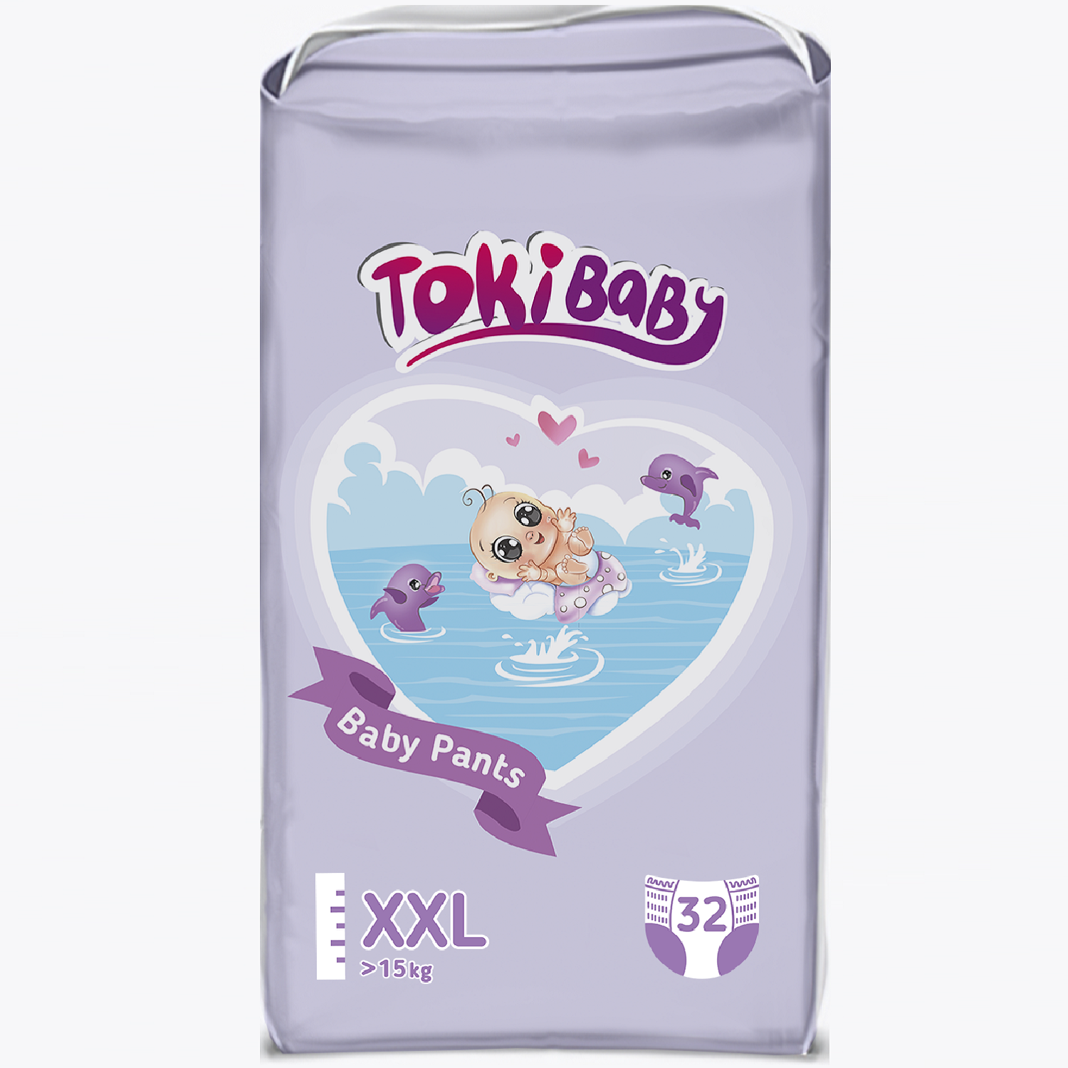 фото Подгузники-трусики элараkids tokibaby размер xxl, 32 шт., от 15 кг 84532