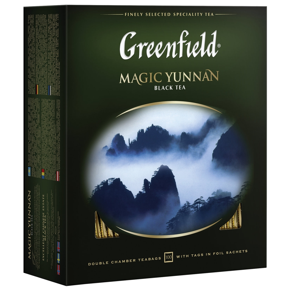 

Чай Greenfield Magic Yunnan Волшебный Юньнань 100 пак 2 уп