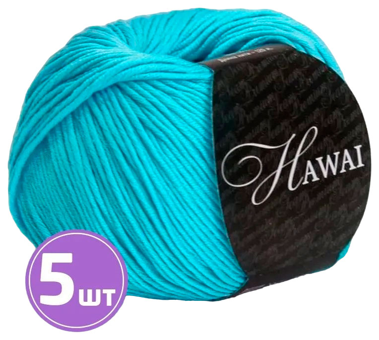 

Пряжа SEAM HAWAI (3846), айсберг, 5 шт. по 50 г, Голубой
