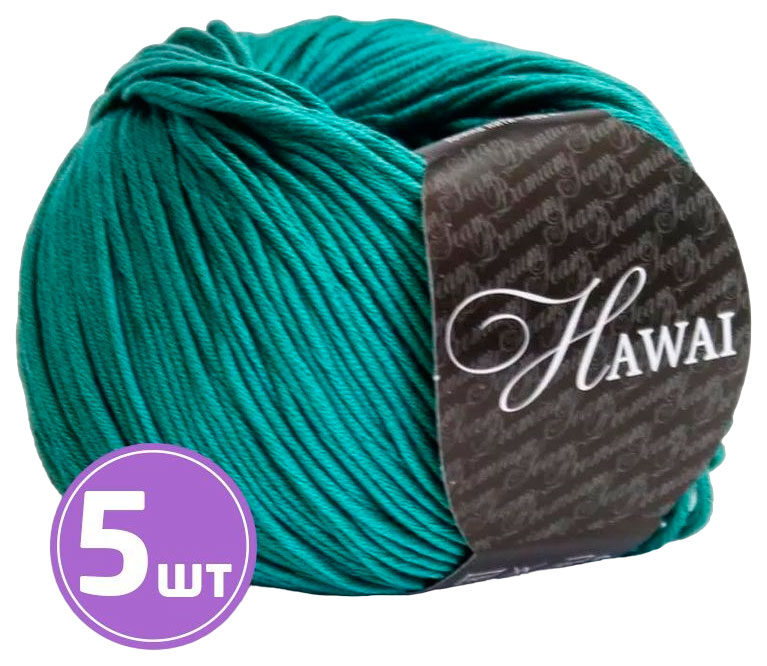 

Пряжа SEAM HAWAI (3848), светло-изумрудный, 5 шт. по 50 г, Зеленый