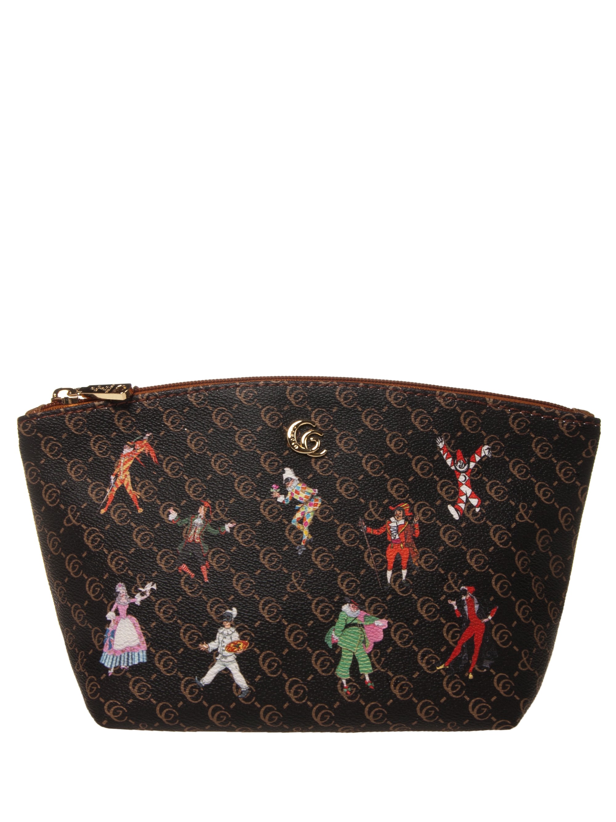 

Косметичка женская GIO&CO 05gc темно-каштановая, 25х10х15 см, 05gc