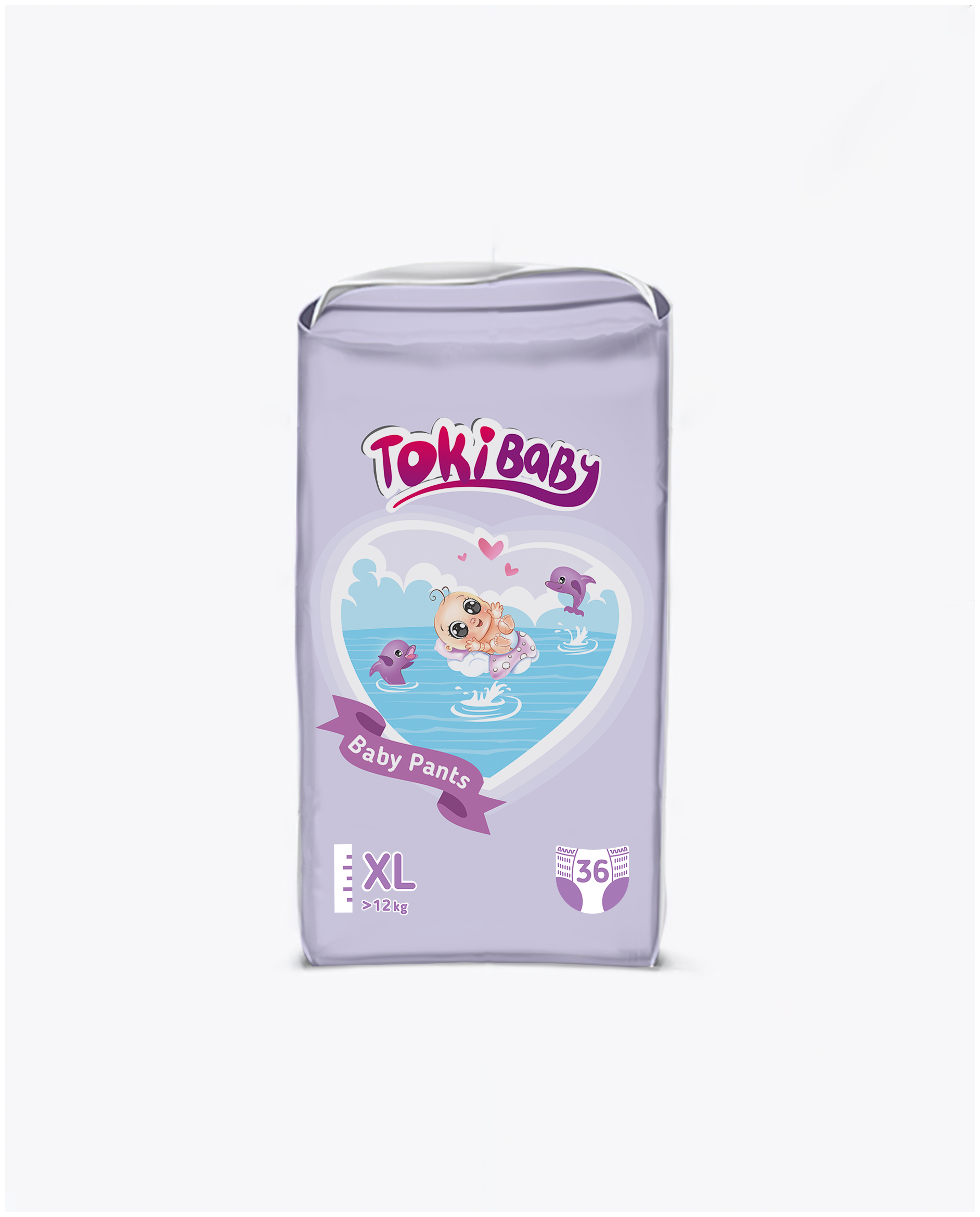 фото Подгузники-трусики элараkids tokibaby размер xl, 36 шт., 12-17 кг 84436