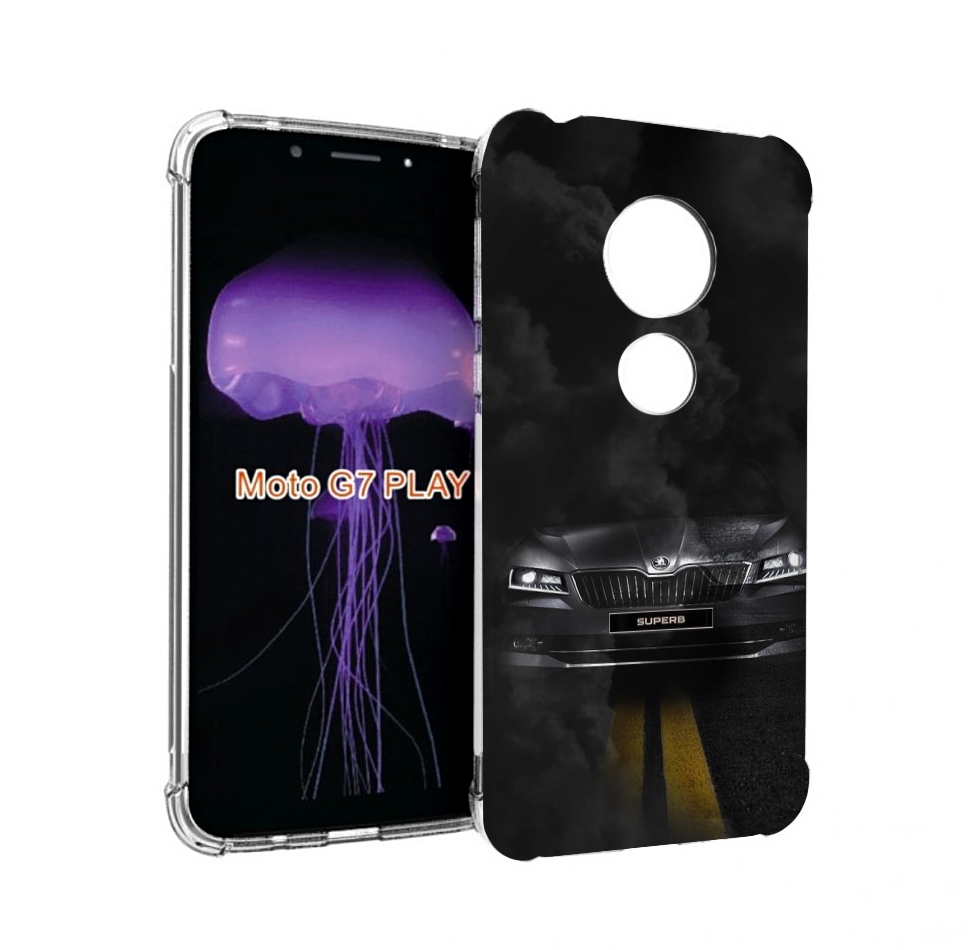 Чехол MyPads skoda 1 для Motorola Moto G7 Play