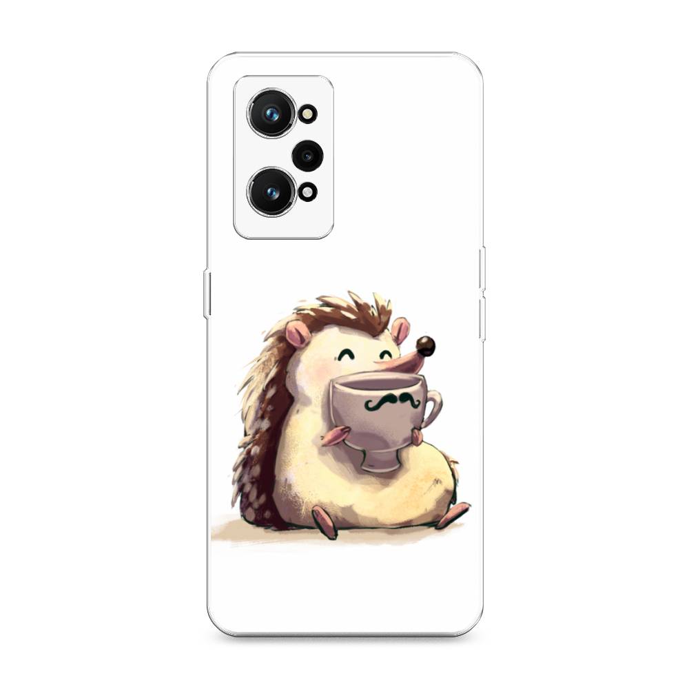 фото Силиконовый чехол "еж кофеман" на realme gt neo 3t awog