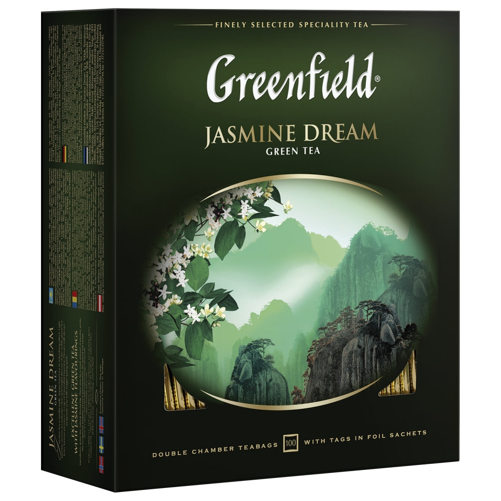 

Чай Greenfield Jasmine Dream Жасминовый сон 100 пак 2 уп