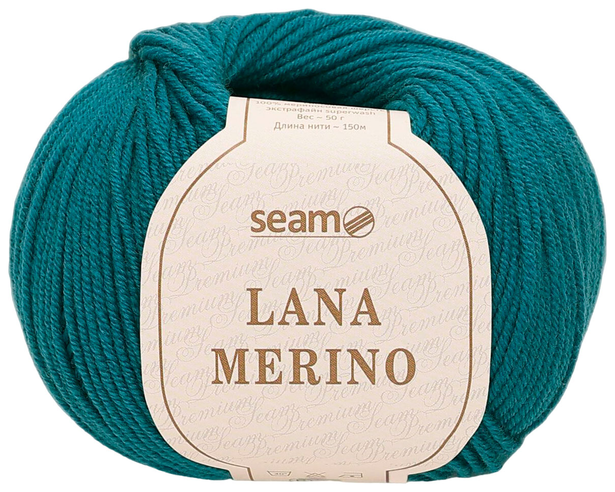 

Пряжа SEAM LANA MERINO (45), светло-изумрудный, 5 шт. по 50 г, Зеленый
