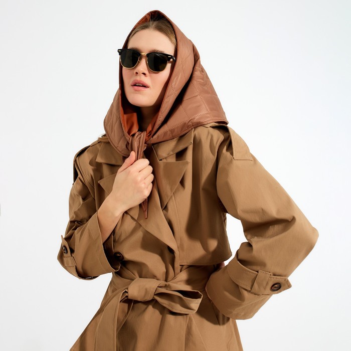 

Платок женский MINAKU Casual Collection коричневый, 120х80 см, Casual Collection