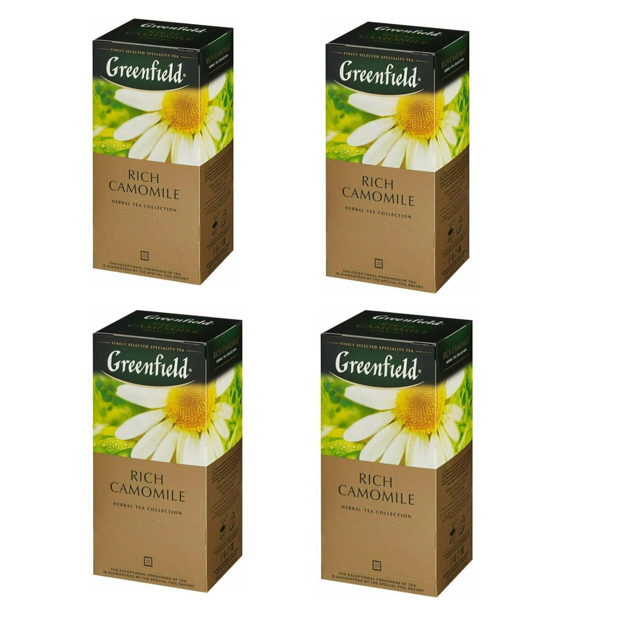 Чай Greenfield Rich Camomile Ромашковый 25 пак 4 уп 857₽