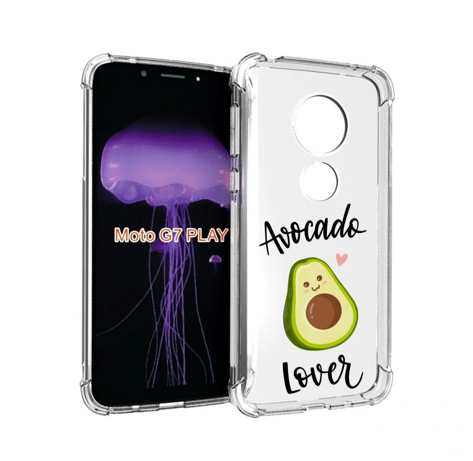 

Чехол MyPads Авокадо-любовь для Motorola Moto G7 Play, Прозрачный, Tocco