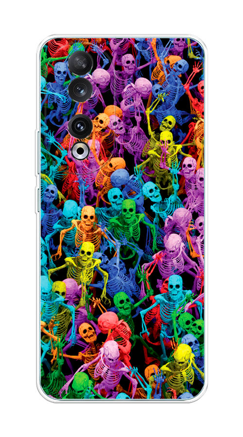 

Чехол на Honor 90 "Вечеринка скелетов", Фиолетовый;желтый;оранжевый, 6121450-1