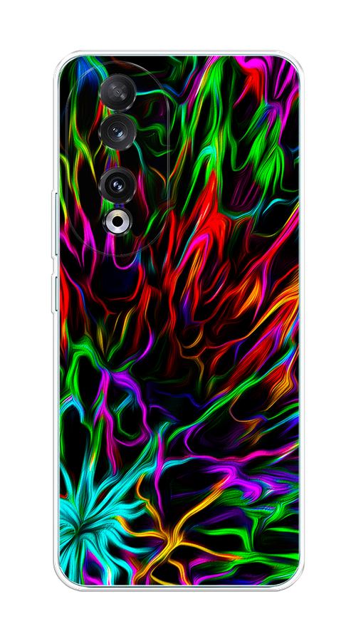 

Чехол на Honor 90 "Разноцветные разводы", Голубой;зеленый;оранжевый, 6121450-1