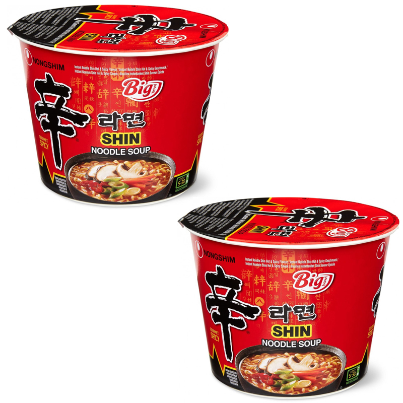 Лапша быстрого приготовления Nongshim Шин Рамен премиум, 2 шт по 114 г