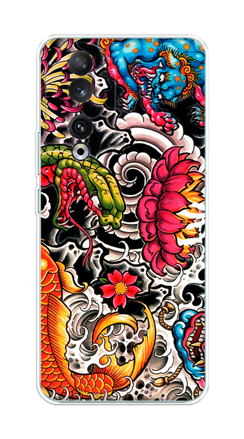 

Чехол на Honor 90 "Японское искусство", Красный;оранжевый;голубой, 6121450-1