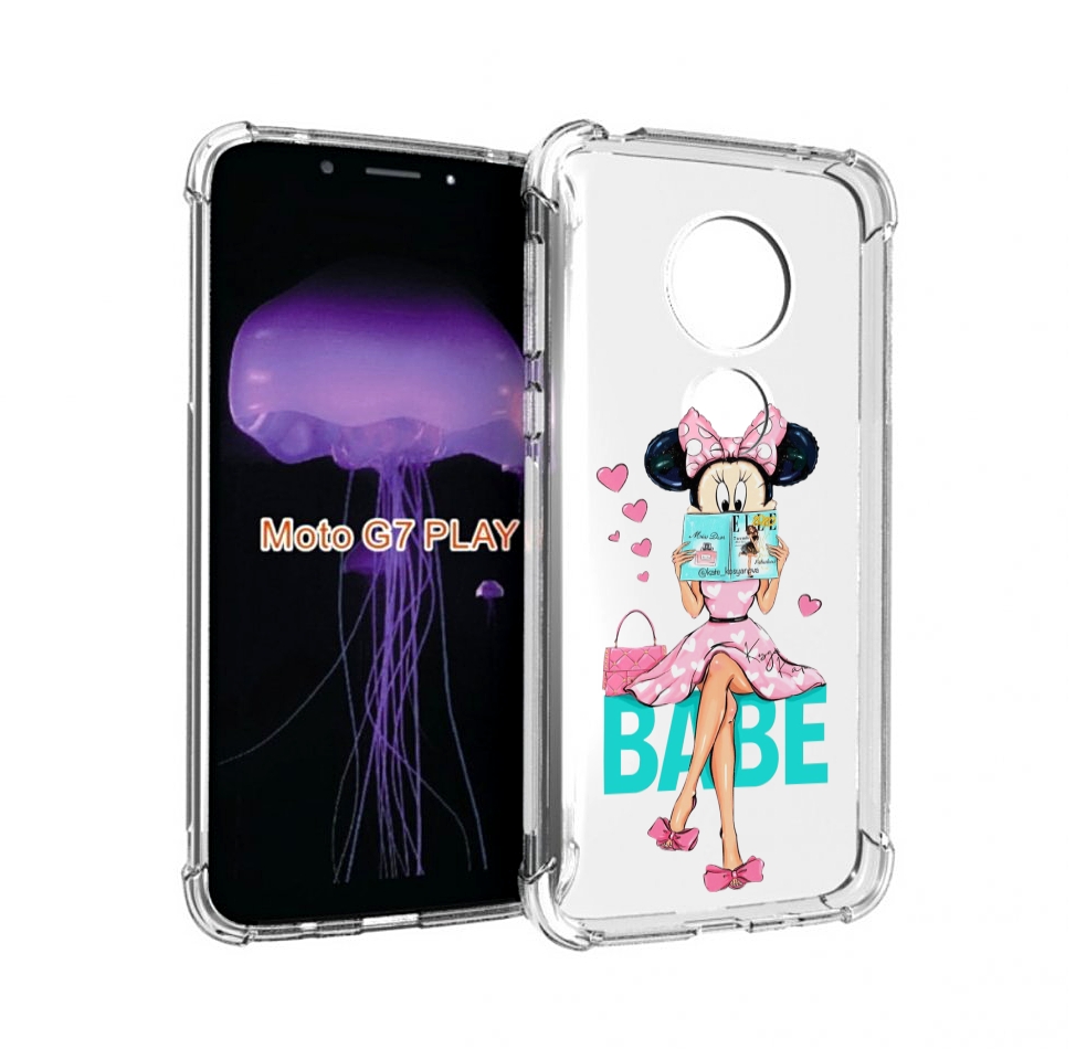 

Чехол MyPads Бейби-микки для Motorola Moto G7 Play, Прозрачный, Tocco