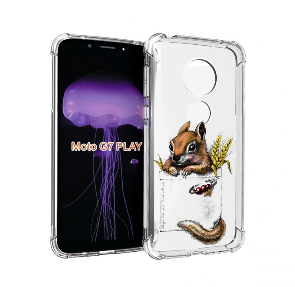 

Чехол MyPads Белочка для Motorola Moto G7 Play, Прозрачный, Tocco