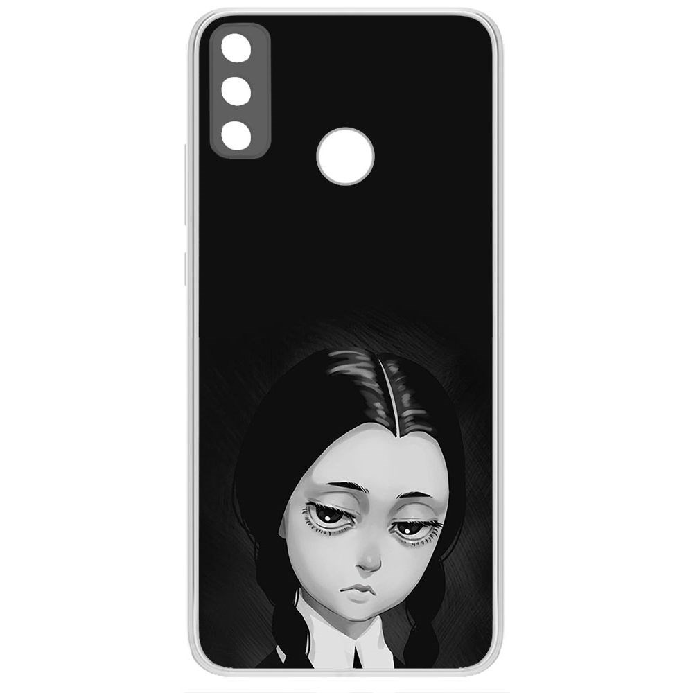 

Чехол-накладка Krutoff Clear Case Уэнсдей Аддамс - Рисованная Уэнсдей для Huawei Y8S, Прозрачный