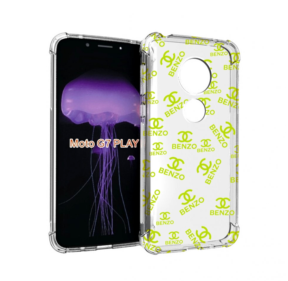 

Чехол MyPads Белый-Бензо для Motorola Moto G7 Play, Прозрачный, Tocco