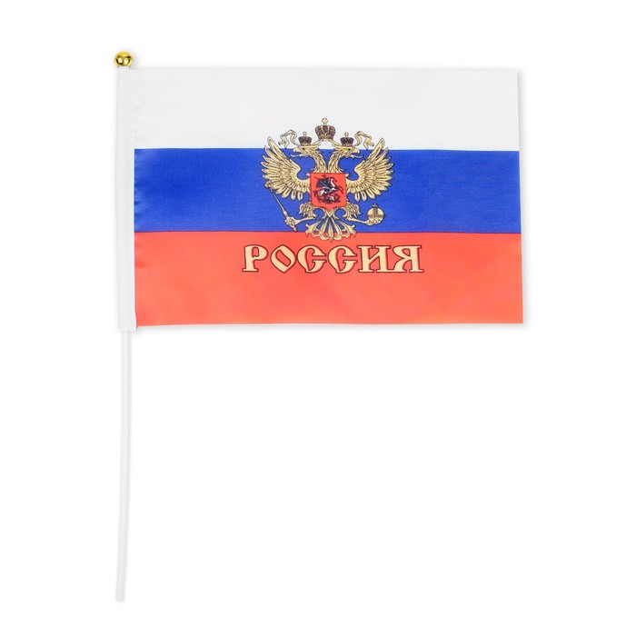 Флаг Happy Pirate Россия с гербом 14х21 см s3653417