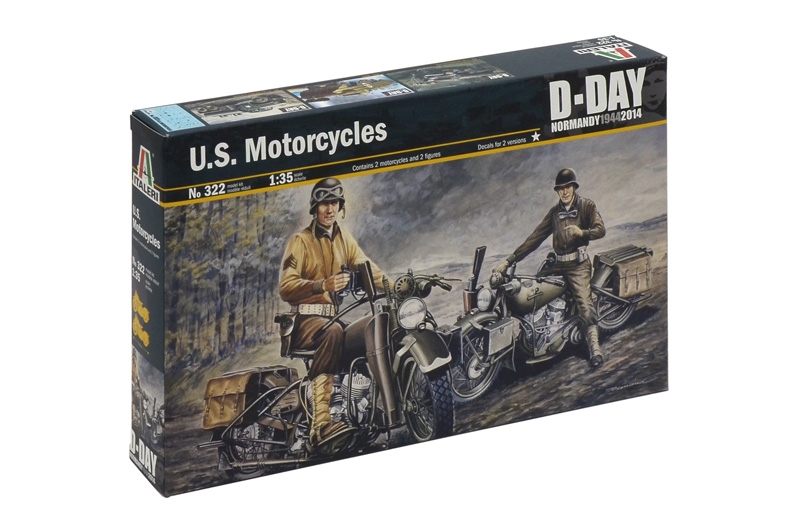 

Сборная модель Italeri 1/35 U.S. MOTORCYCLES 0322