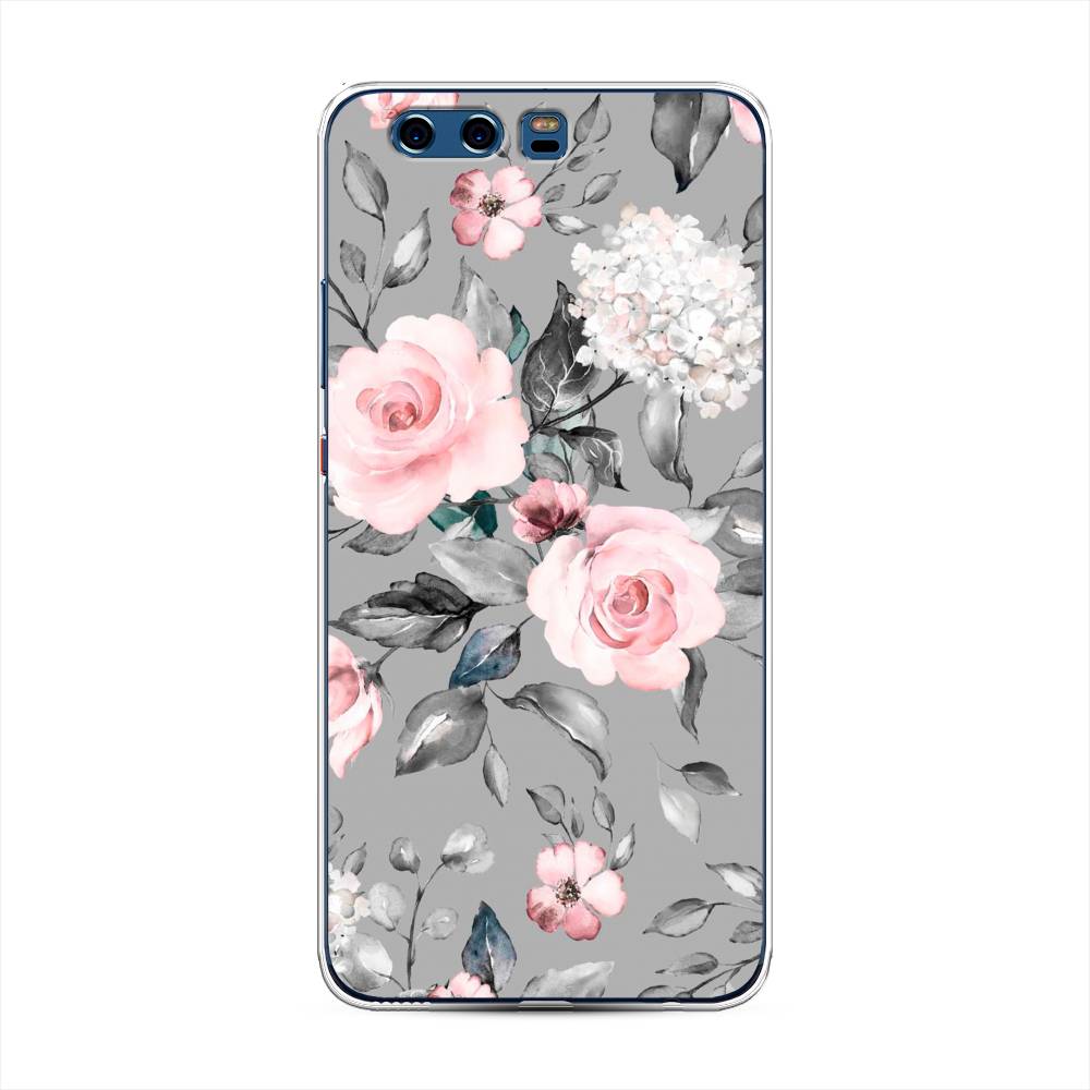 

Чехол Awog "Розы на сером" для Huawei P10 Plus, 62350-8