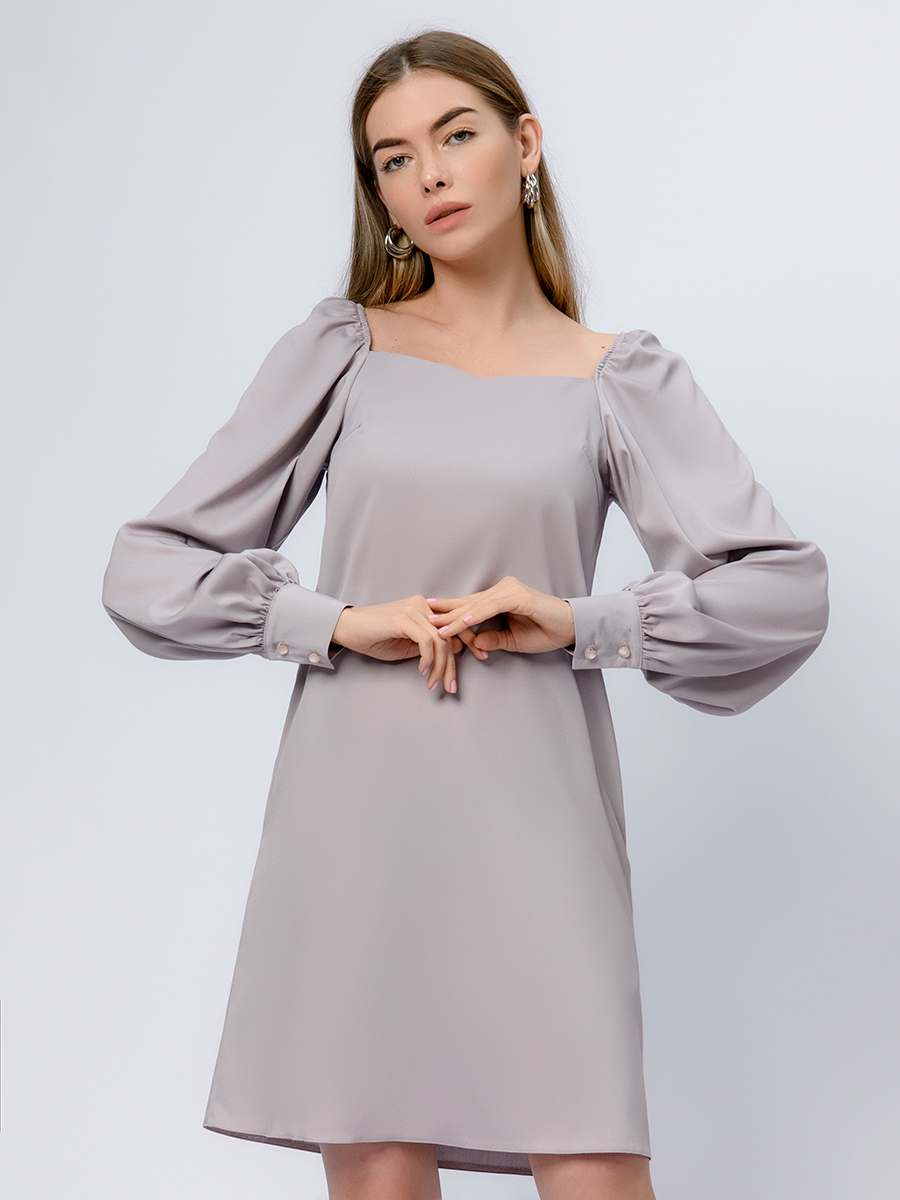 

Платье женское 1001dress 0102828BG бежевое 46, Бежевый, 0102828BG