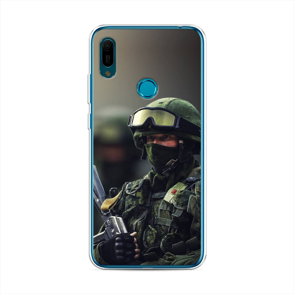 

Чехол Awog на Huawei Y6 2019 "Солдат", Зеленый;серый, 68650-5