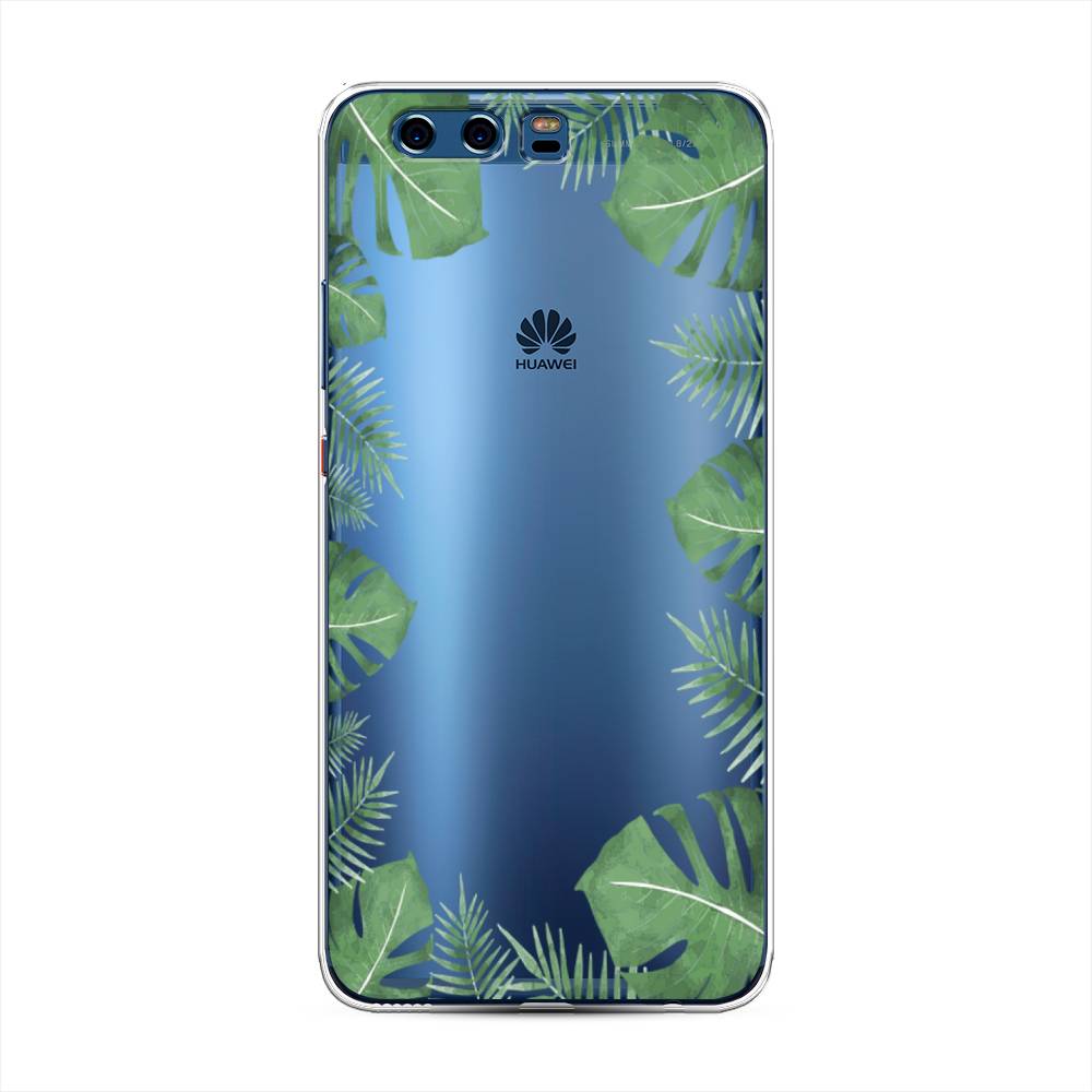 

Чехол Awog на Huawei P10 Plus "Листья папоротника рамка", Разноцветный, 62350-8