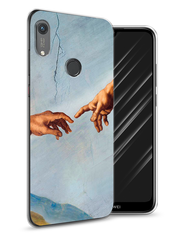 

Чехол Awog на Honor 8A (8A Pro/Prime) "Сотворение Адама", Голубой;коричневый;серый, 68750-9