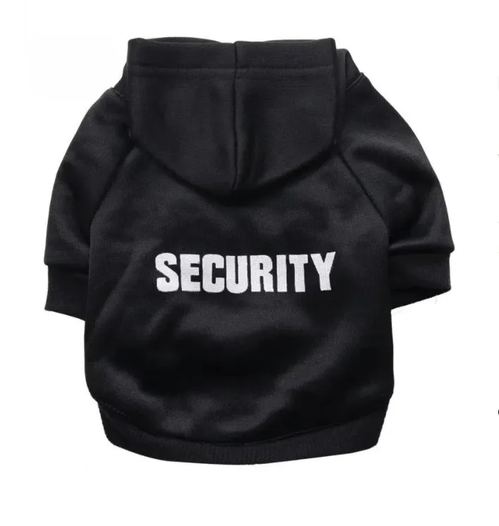 

Кофта-толстовка для кошек и собак GABYDOG Security черная, размер  (3-4 кг, Черный