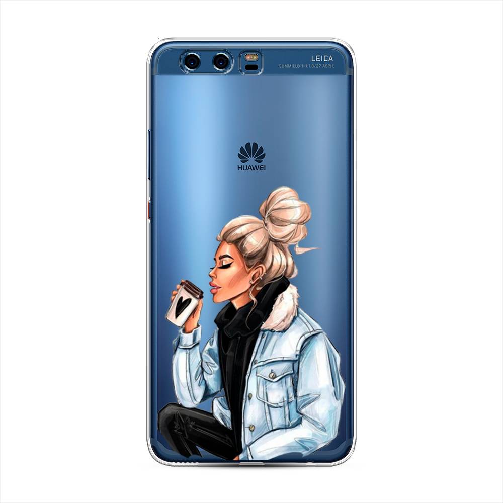

Чехол Awog на Huawei P10 Plus "Cute girl", Разноцветный, 62350-7