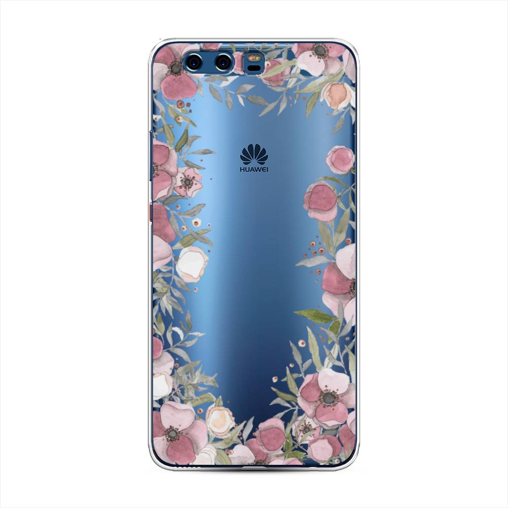 

Чехол Awog на Huawei P10 Plus "Розовая цветочная рамка", Разноцветный, 62350-8